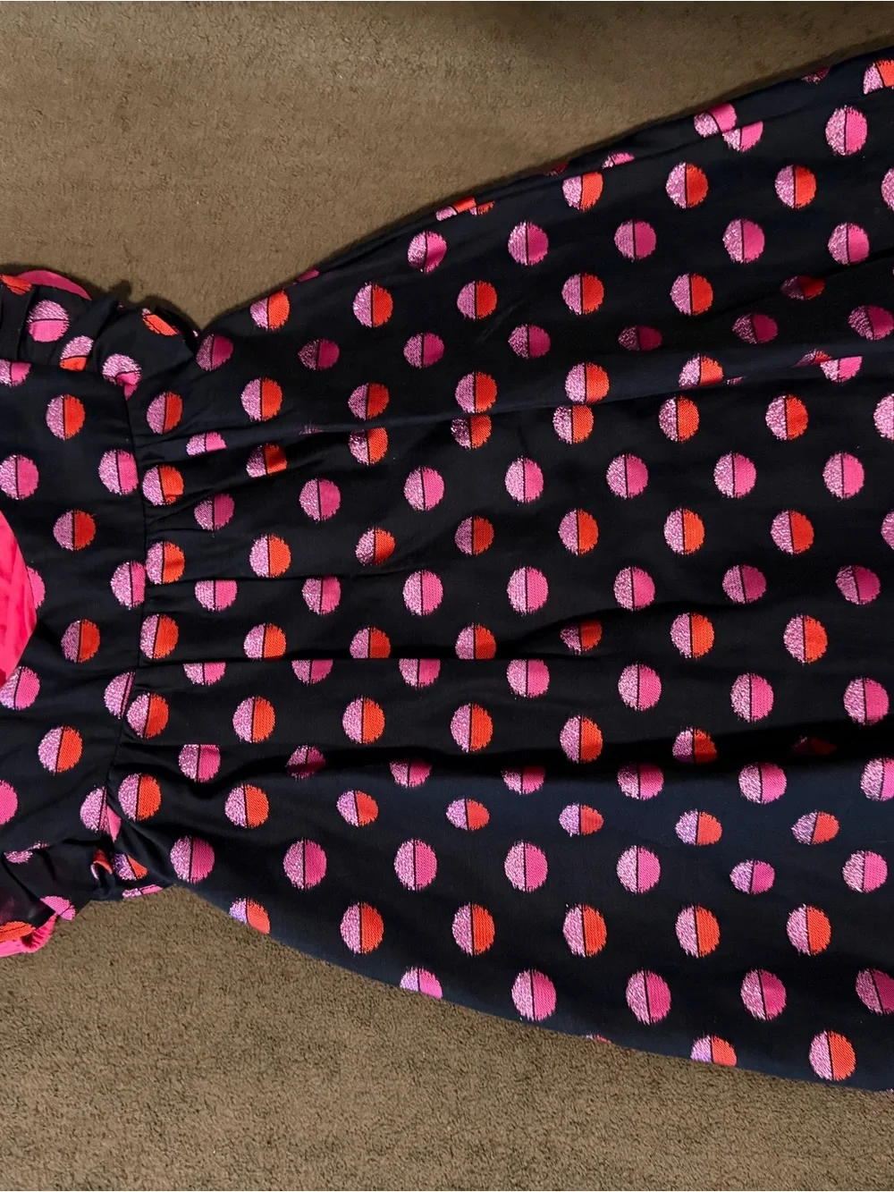 Gymboree Navy Dress with Hot Pink Accents